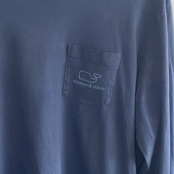 Men's Vineyard Vines Blue Longsleeve T-Shirt - Picture 4 of 9